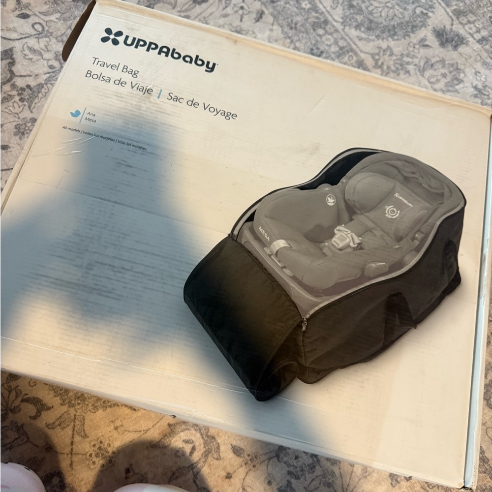 UPPAbaby travel bag for aria and mesa car seats!